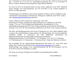 Jahreshauptversammlung 2025 – Einladung